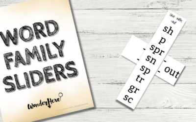 Word Family Sliders