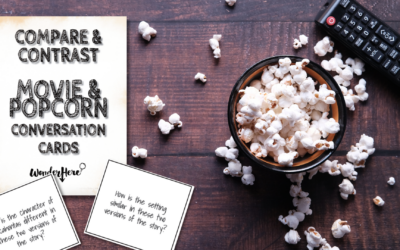 Compare & Contrast Movie & Popcorn Conversation Cards