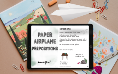 Paper Airplane Prepositions